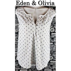 🦋Eden & Olivia Flamingo Shirt Size Large